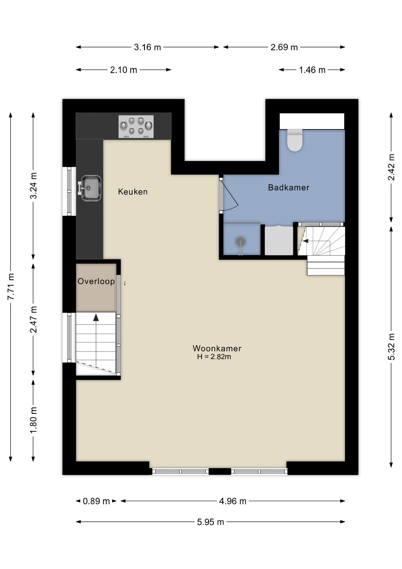 1e Verdieping Langegracht 4
