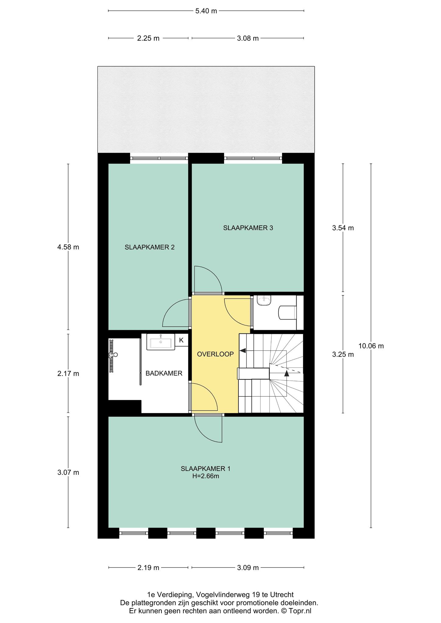 Plattegrond Eerste verdieping