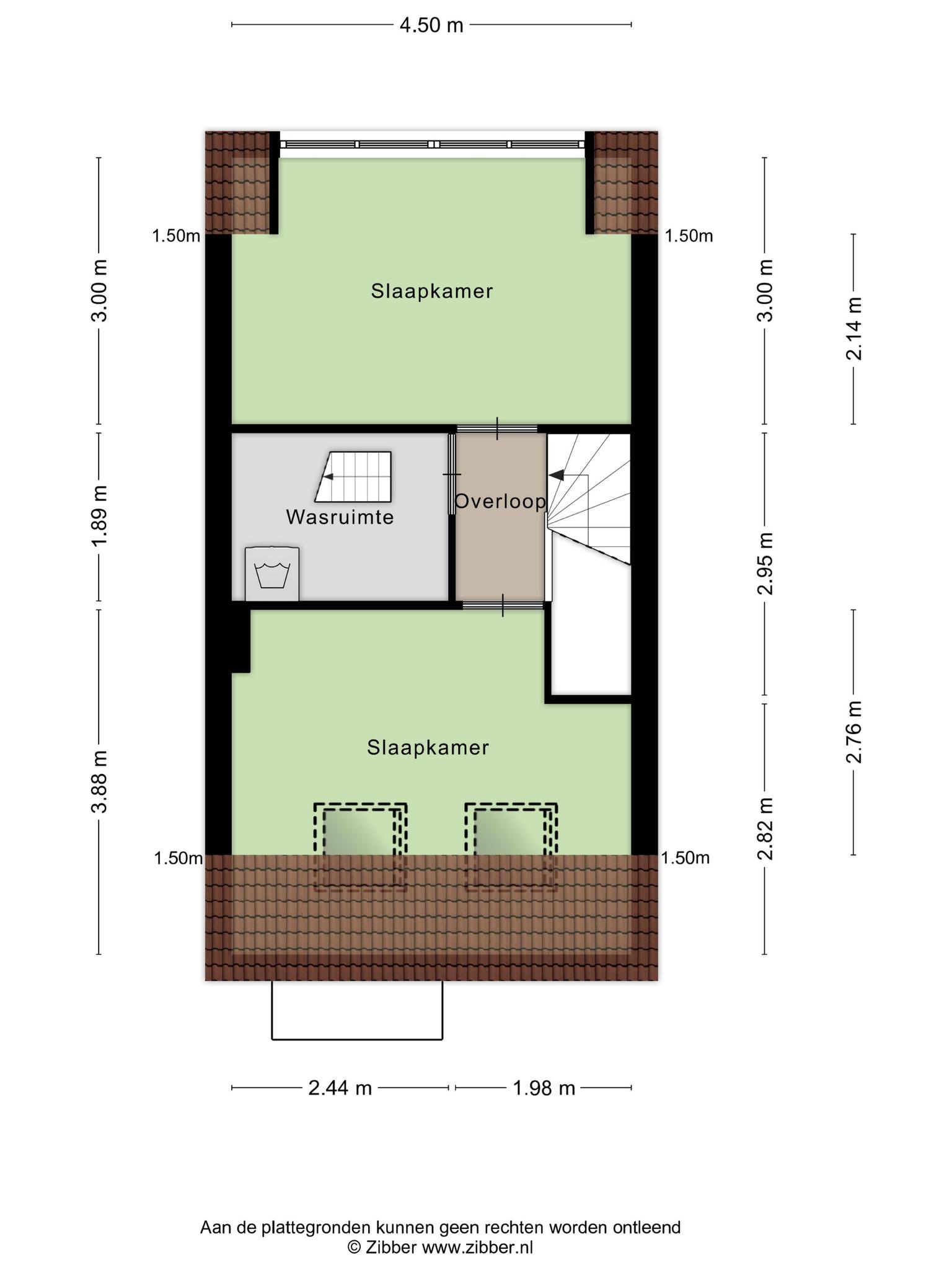 Plattegrond Tweede verdieping