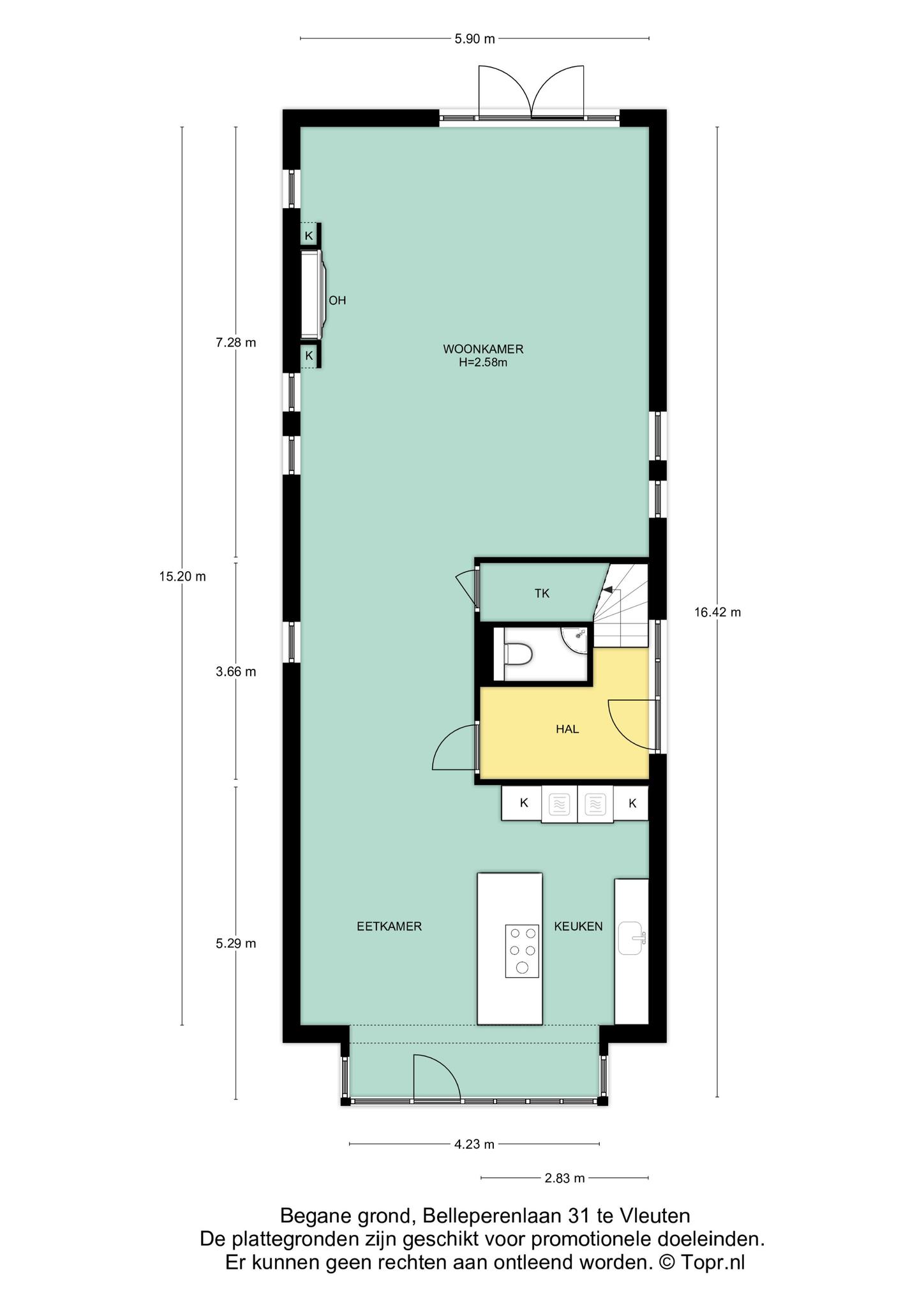 Plattegrond begane grond