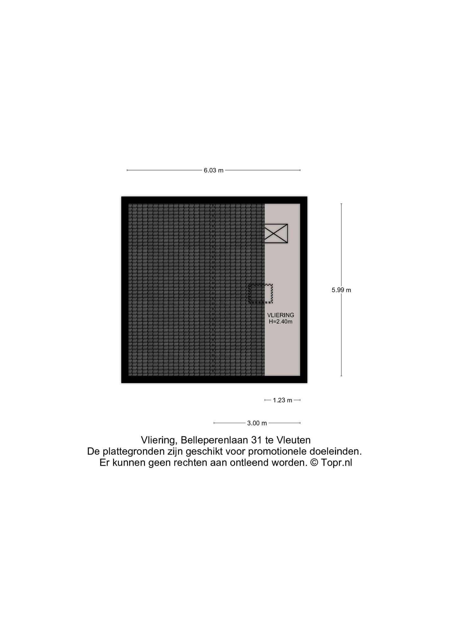 Plattegrond vliering