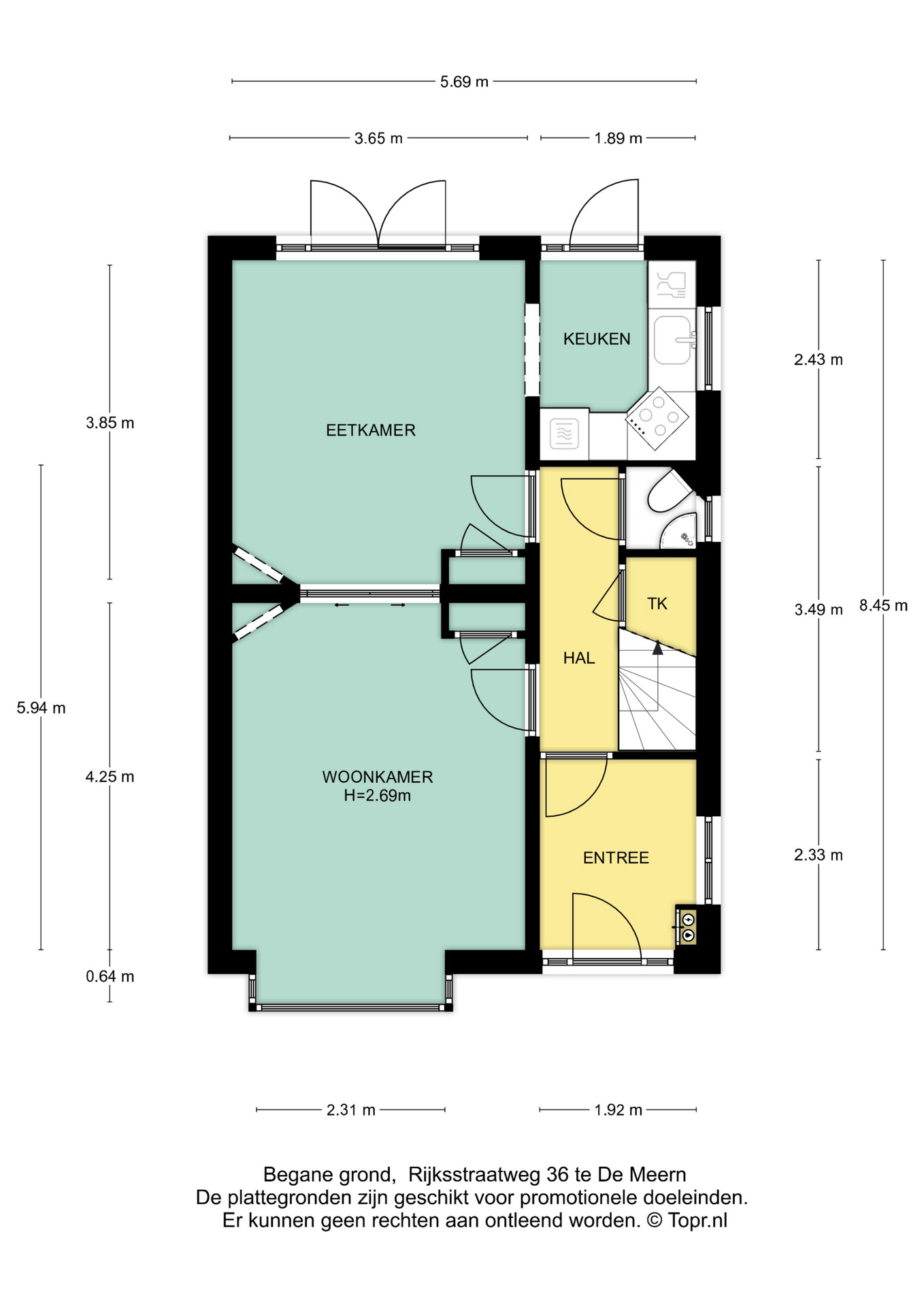 Plattegrond Begane grond