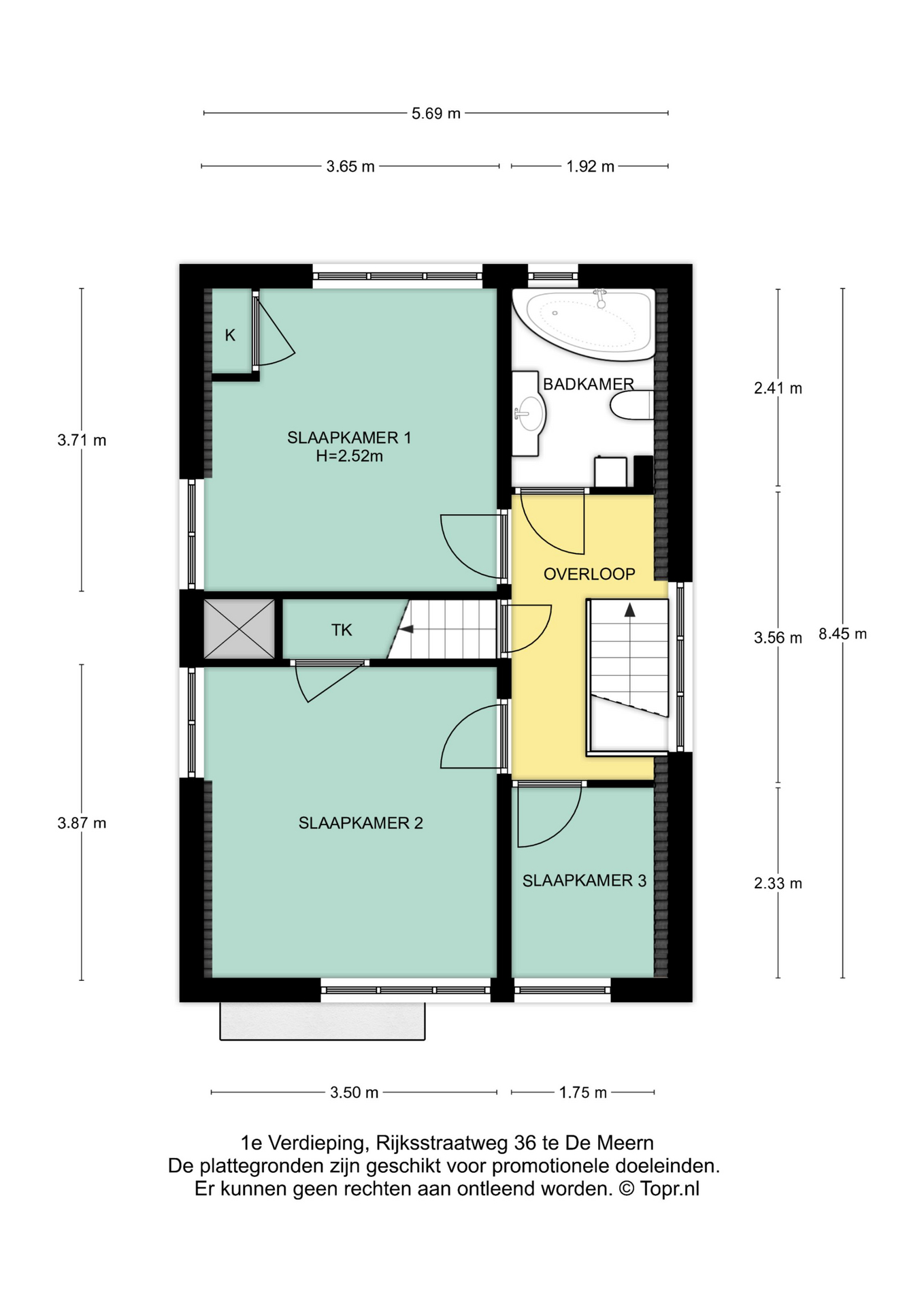 Plattegrond Eerste verdieping