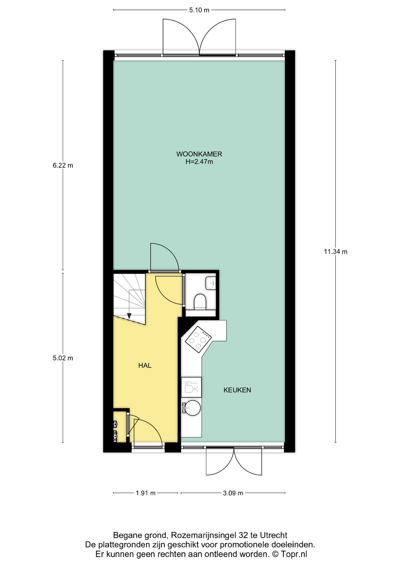 Plattegrond Begane grond