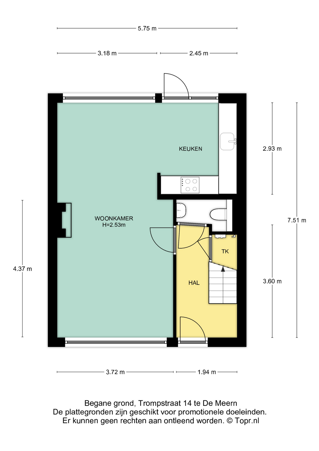 Plattegrond Begane grond
