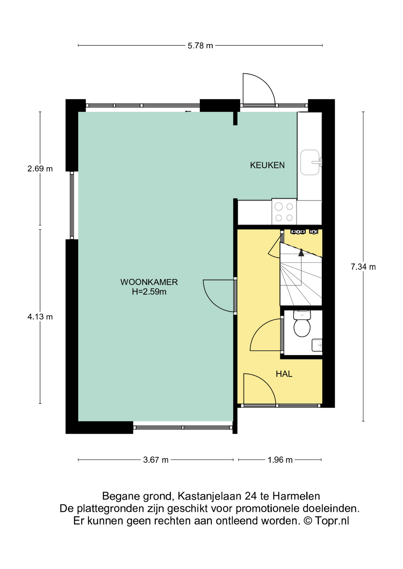 Plattegrond Begane grond