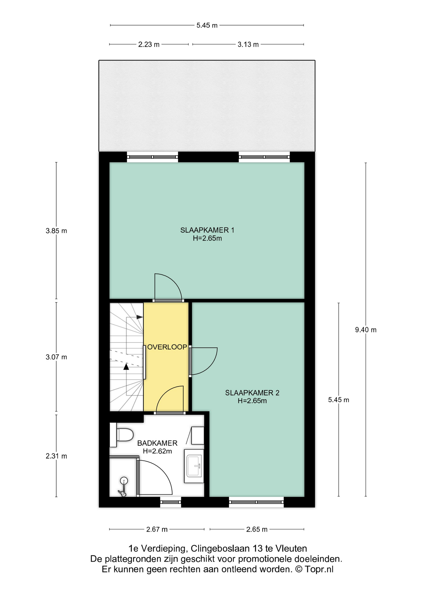 Plattegrond Eerste verdieping