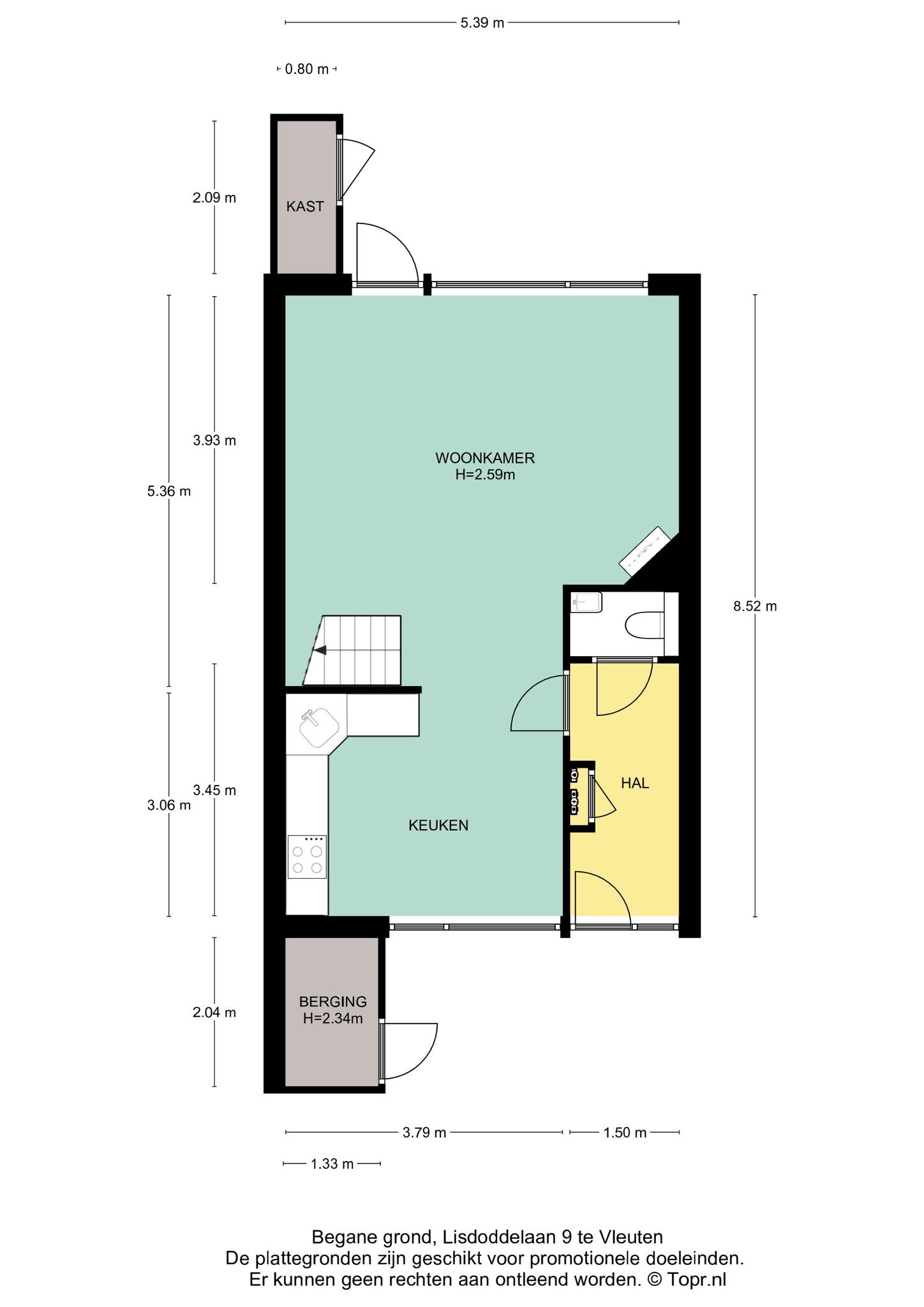 Plattegrond Begane grond