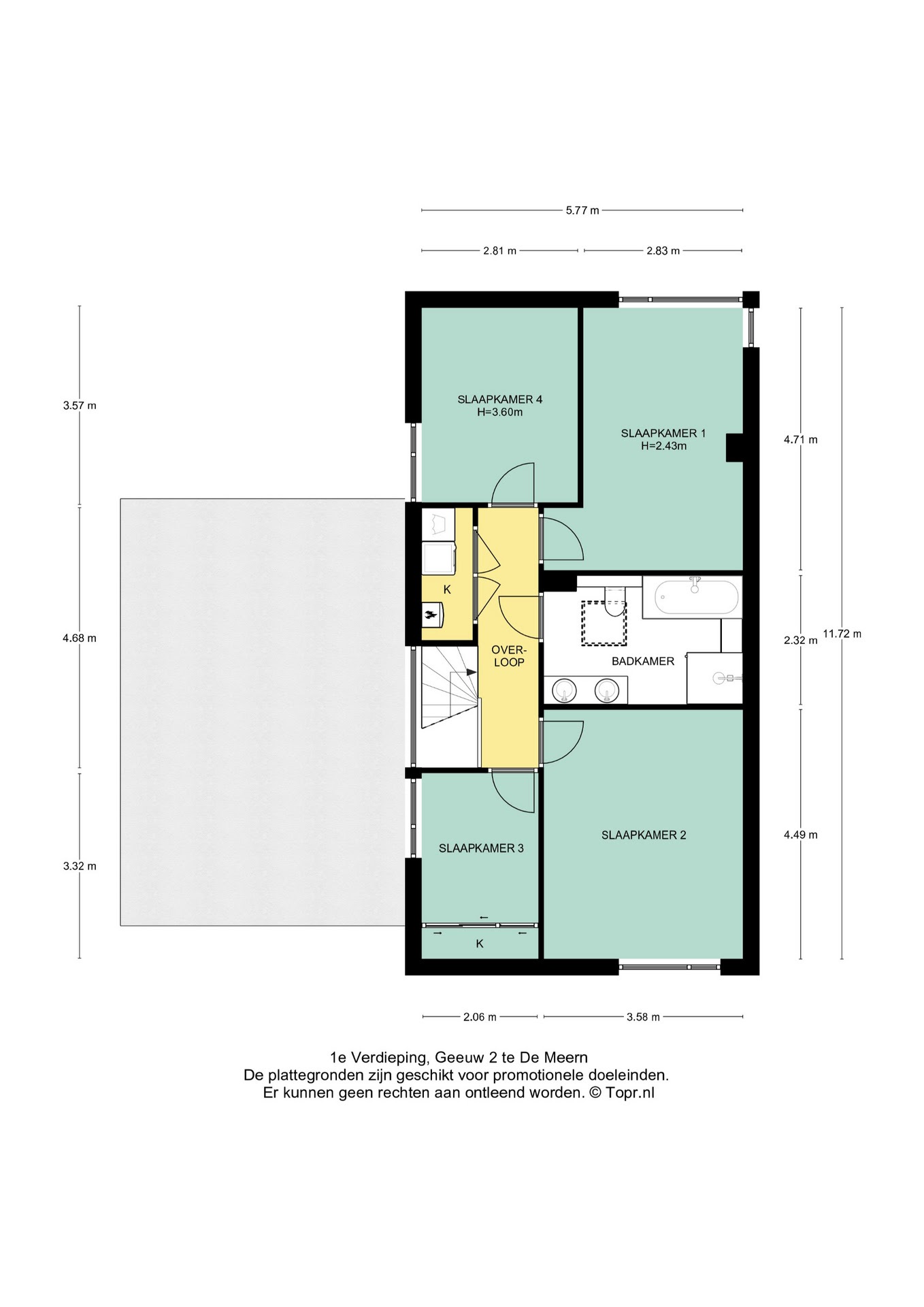 Plattegrond Verdieping