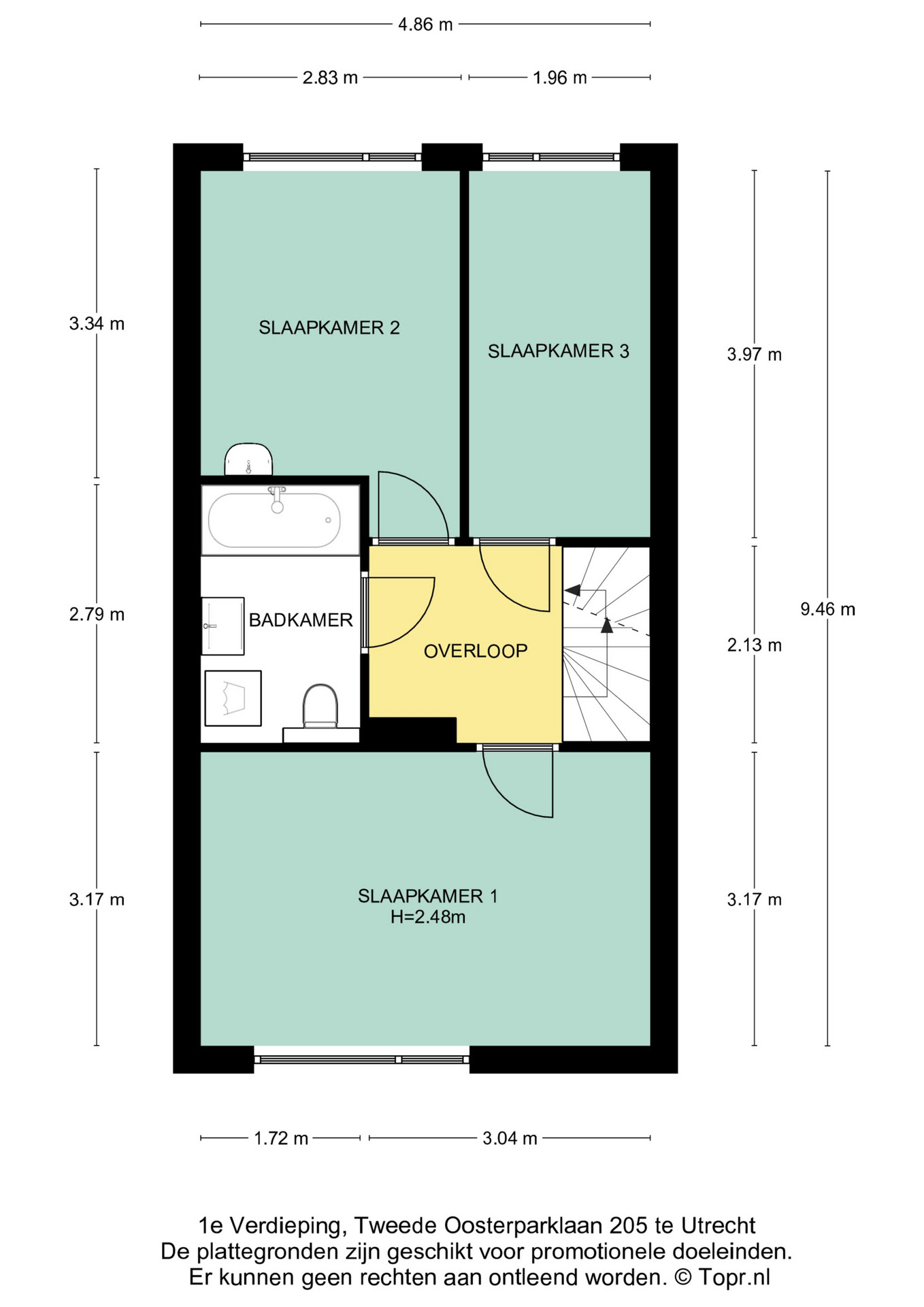 Plattegrond Eerste verdieping