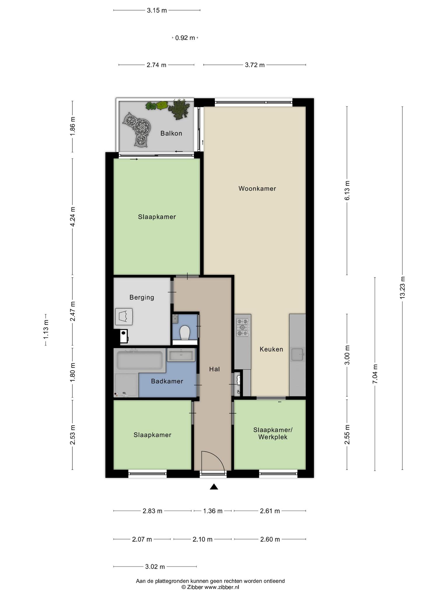 Plattegrond Appartement