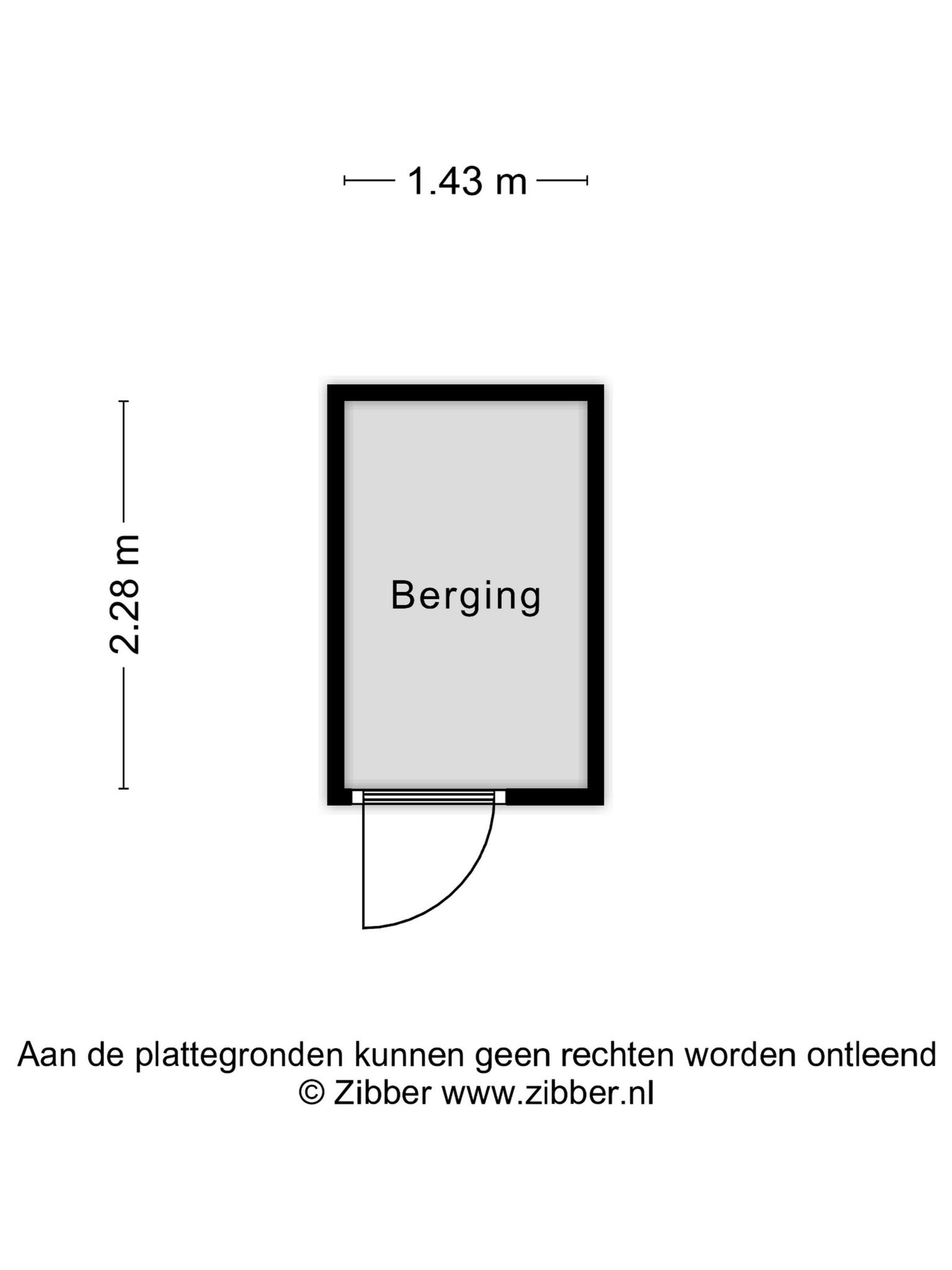 Plattegrond Berging