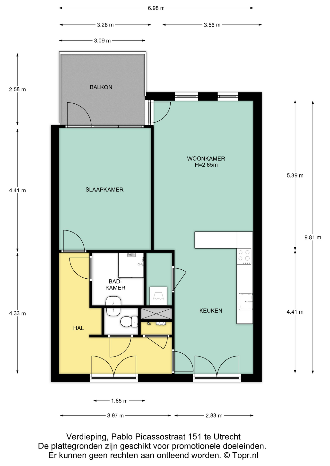 Plattegrond Appartement