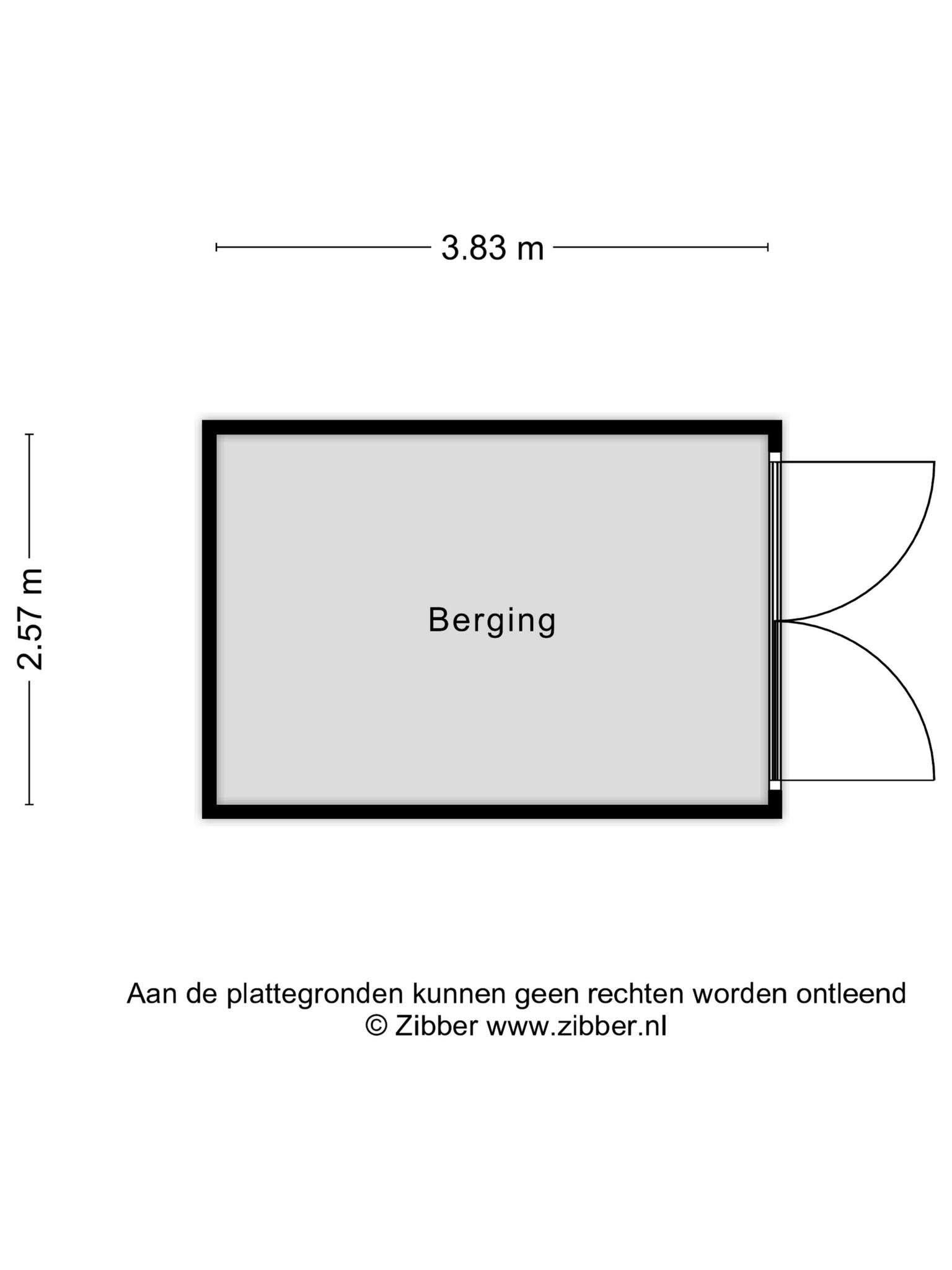 Plattegrond Berging