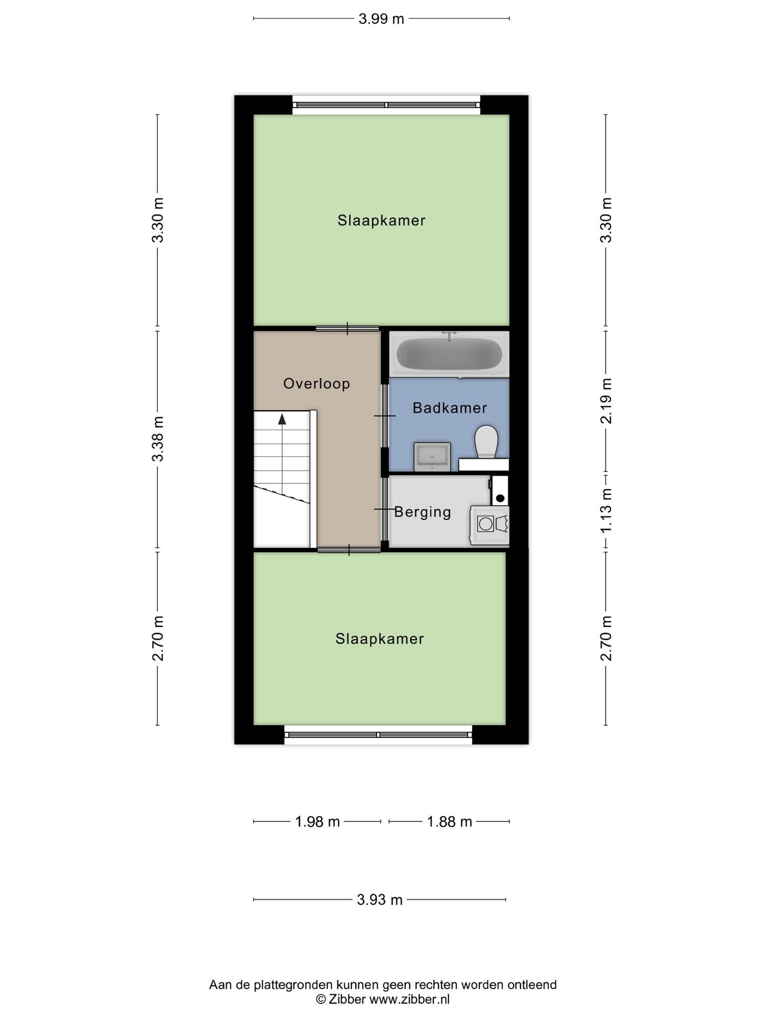 Plattegrond Tweede verdieping