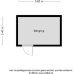 Plattegrond Berging