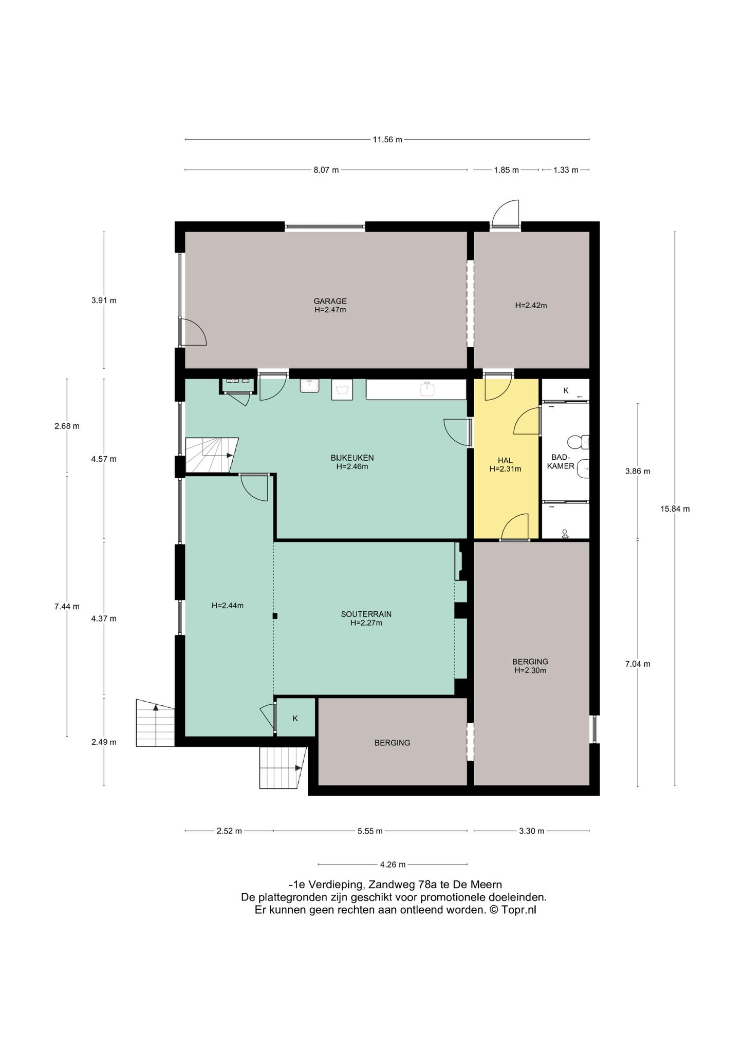Plattegrond Souterain