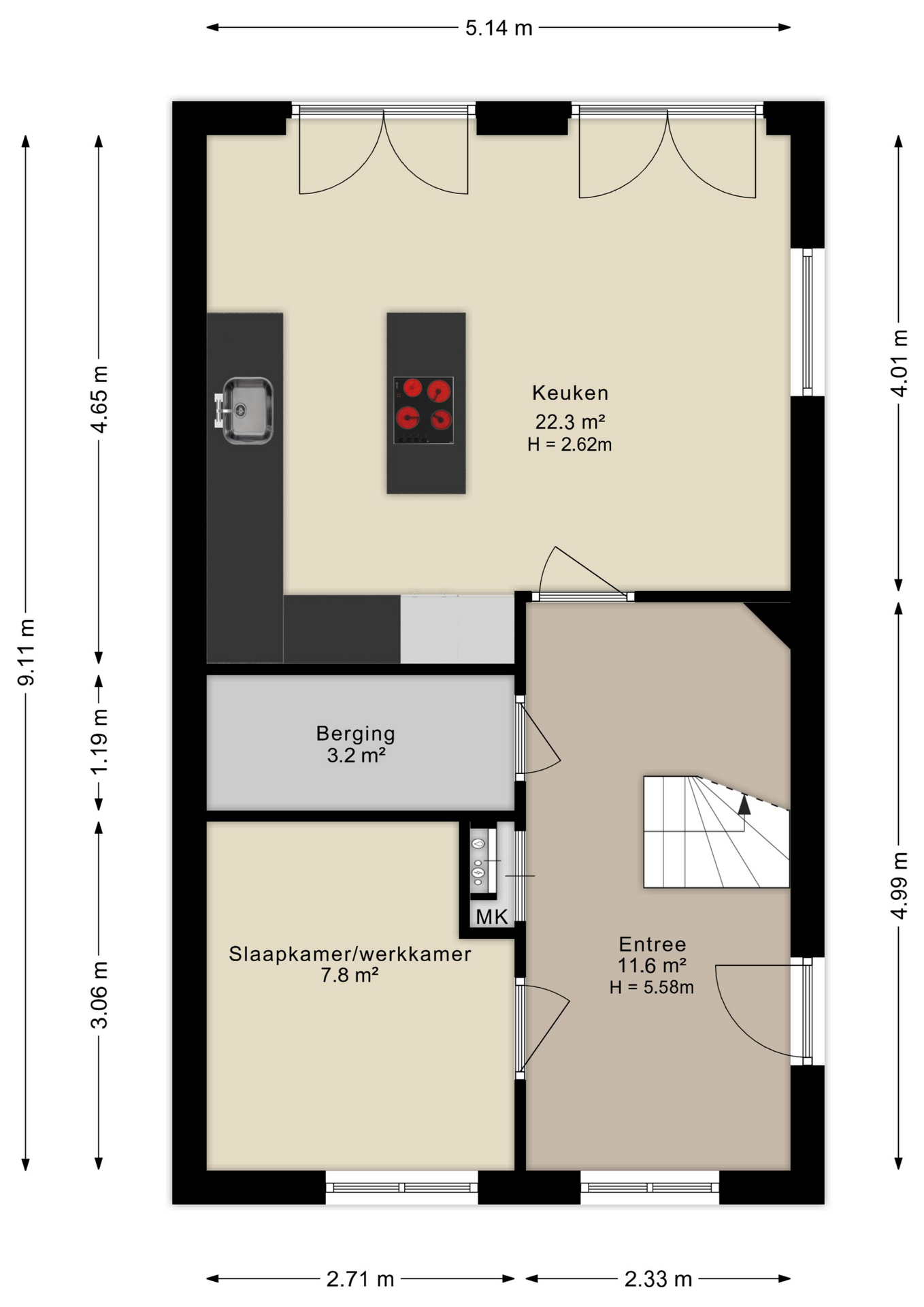 Plattegrond begane grond