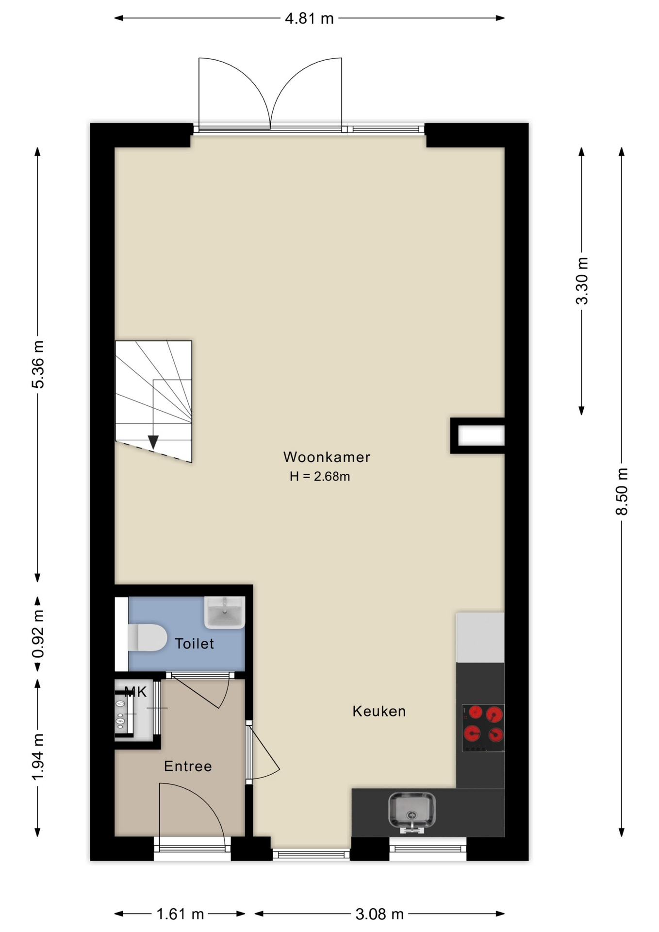 Plattegrond begane grond