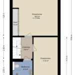 Plattegrond eerste verdieping
