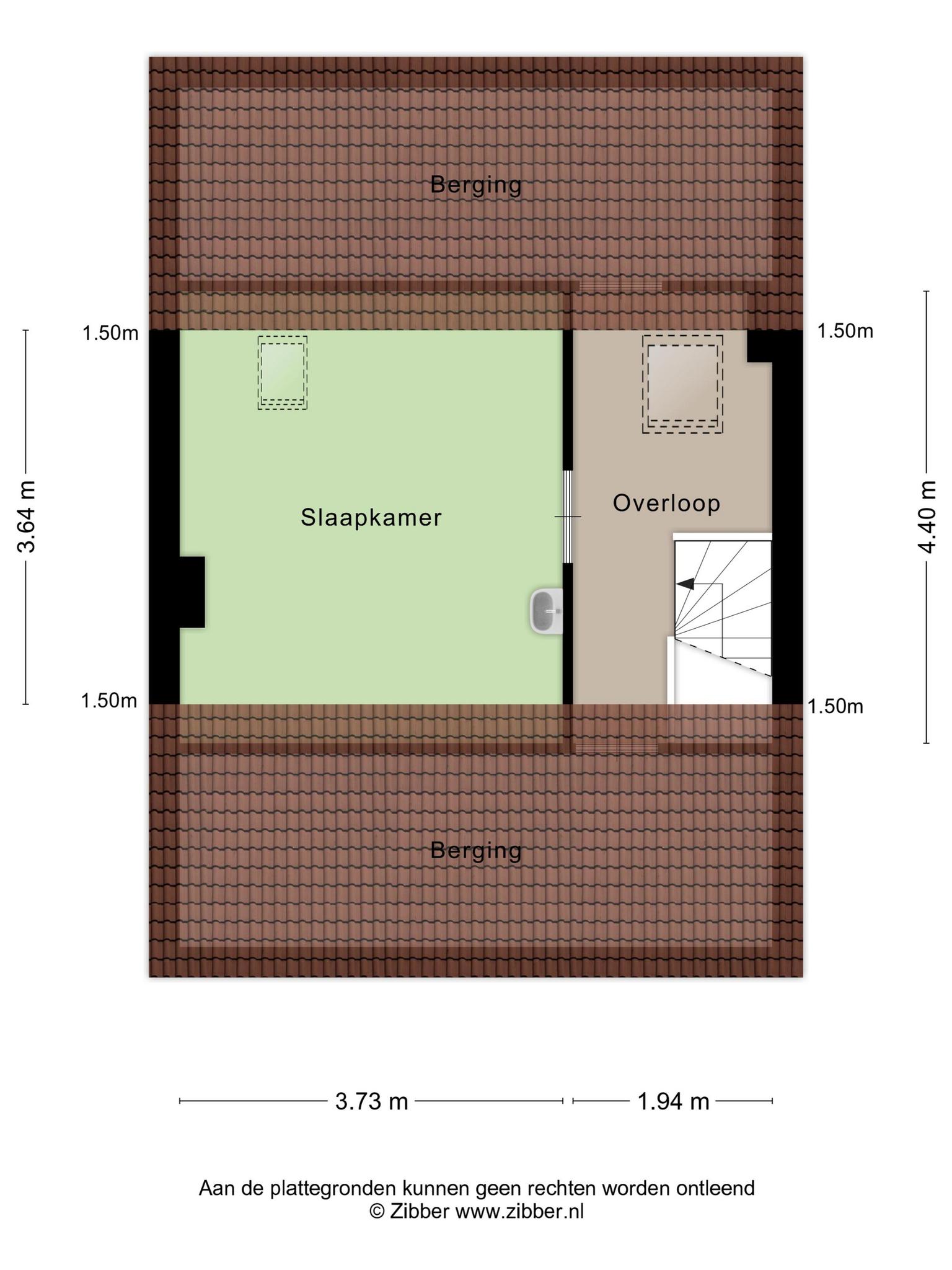 Platte grond 2e verdieping