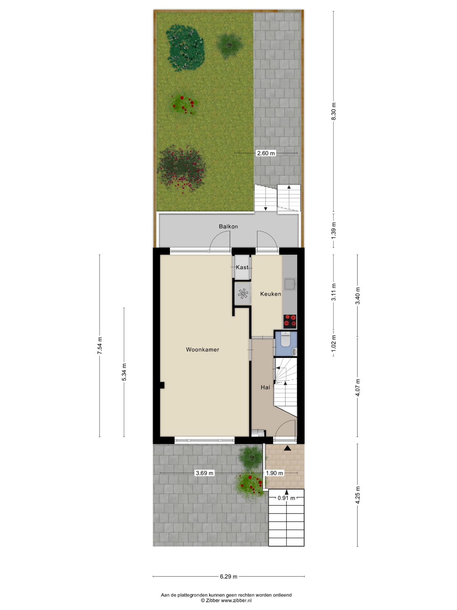 Situatie plattegrond begane grond