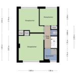 Plattegrond 1e verdieping