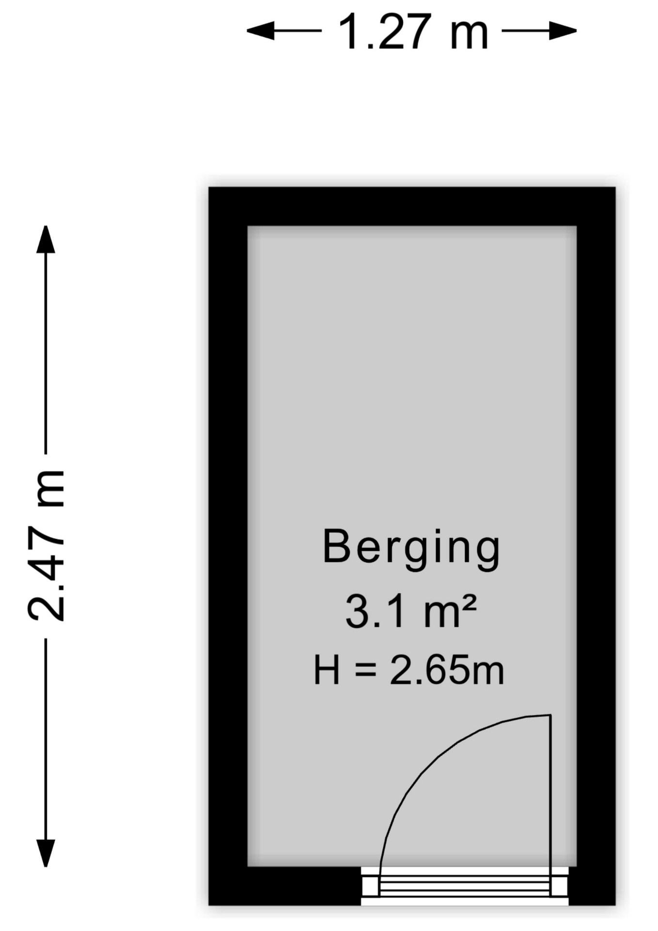 Plattegrond berging