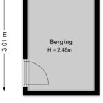 Plattegrond berging