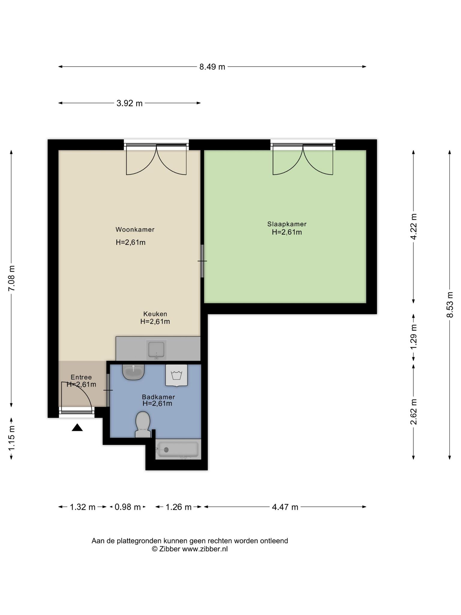 plattegrond appartement