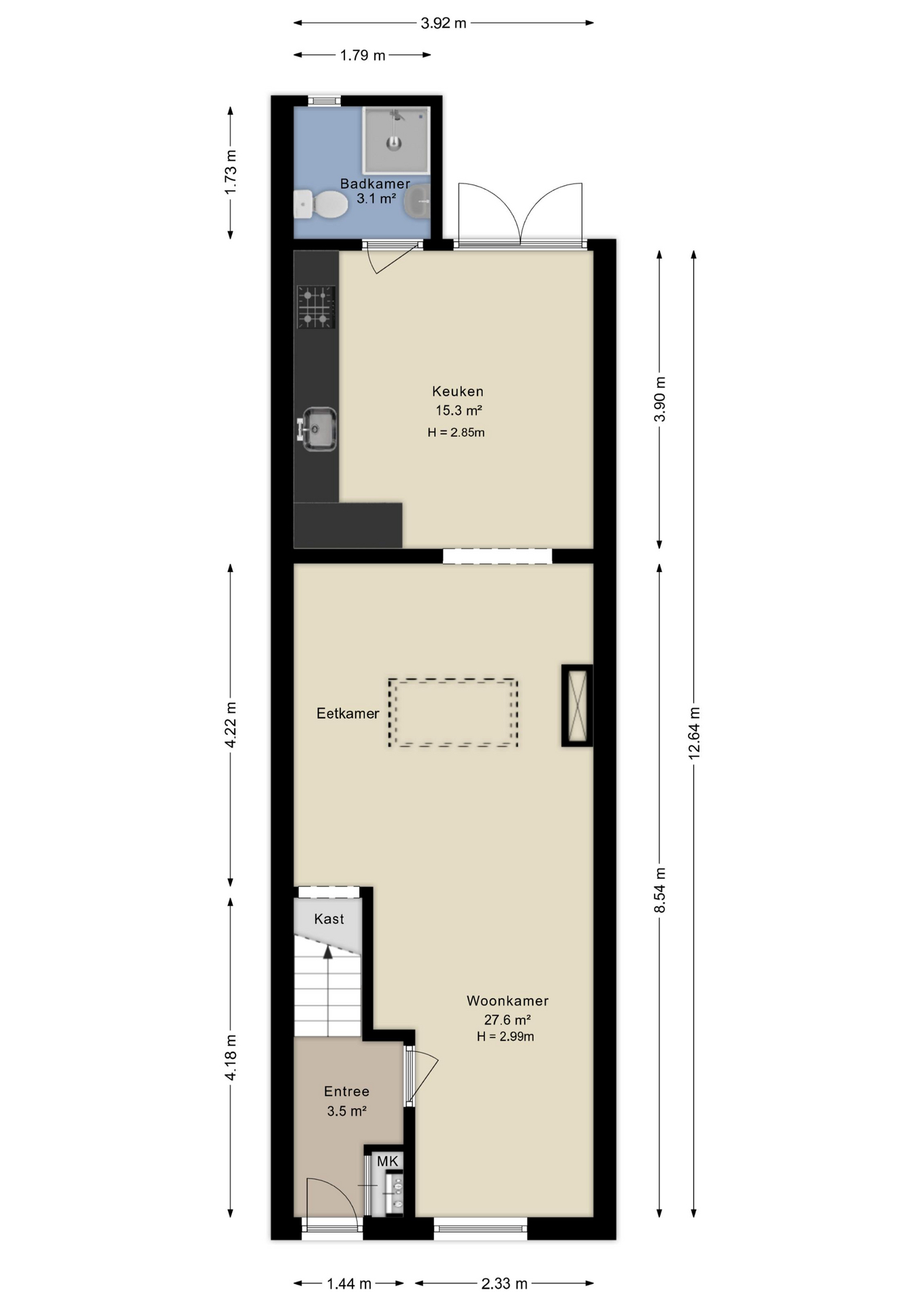 Plattegrond begane grond