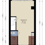 Plattegrond  tweede verdieping