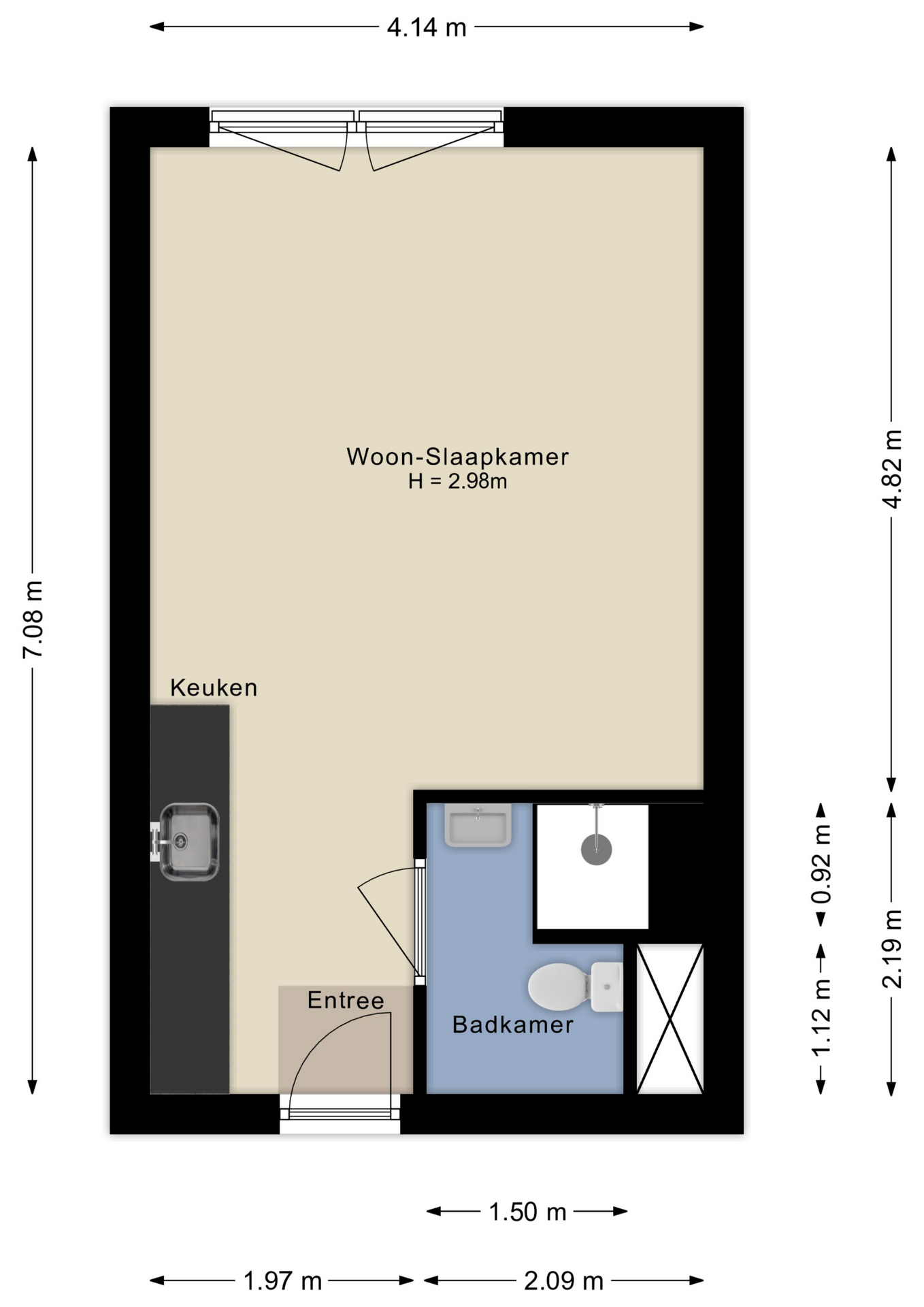 Plattegrond appartement