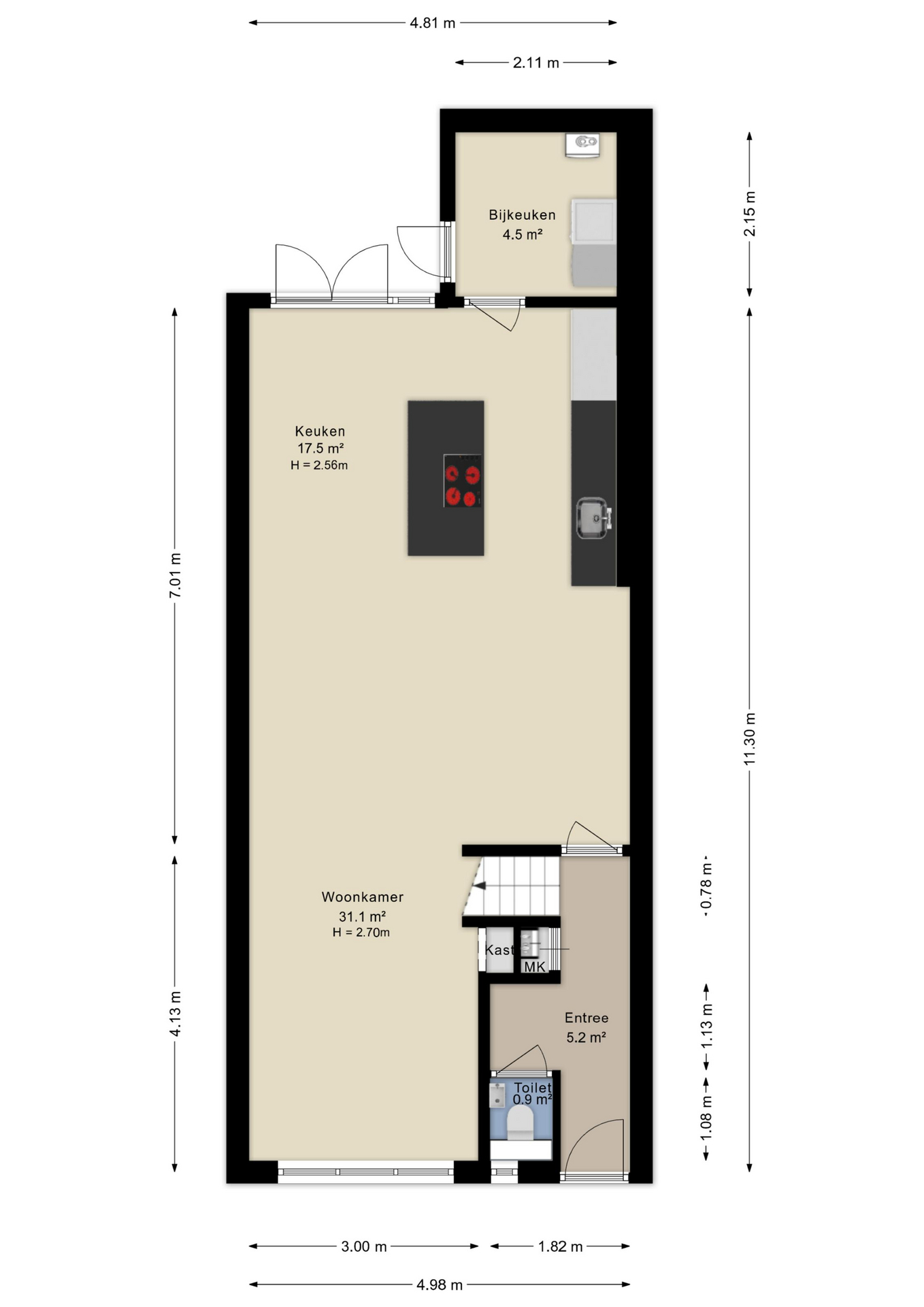 Plattegrond begane grond