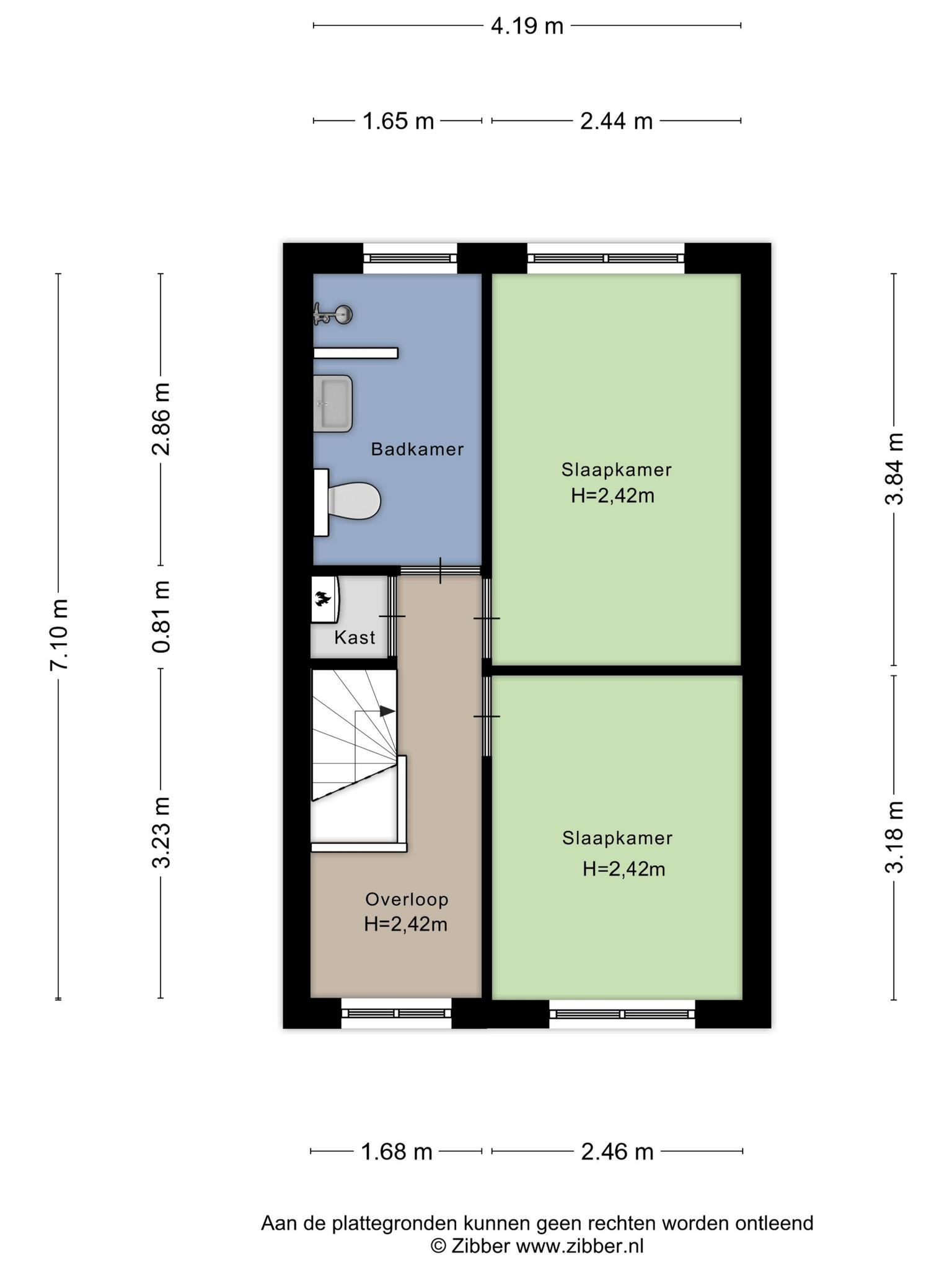 Plattegrond eerste verdieping