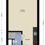 Plattegrond vierde verdieping