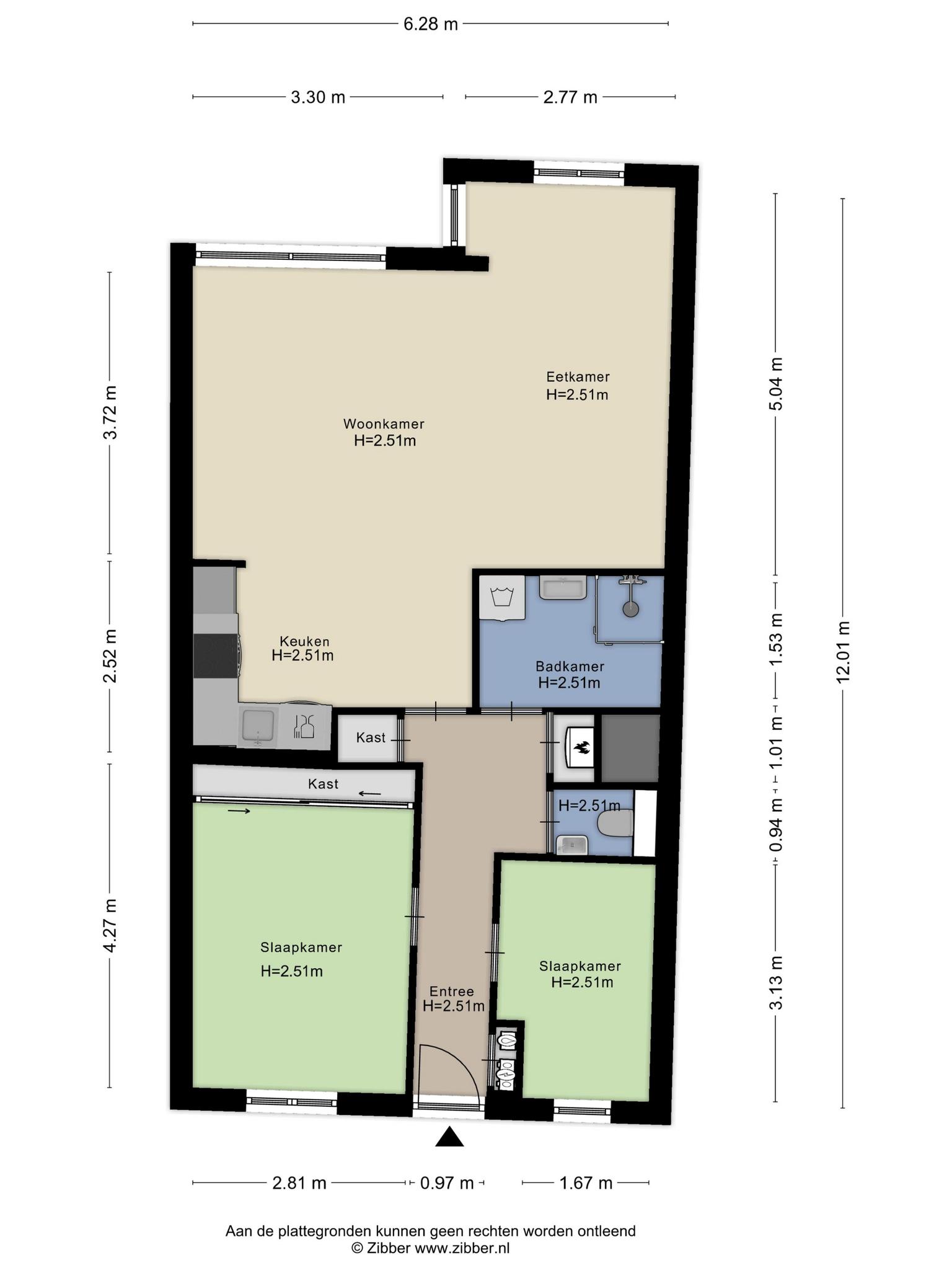 plattegrond appartement
