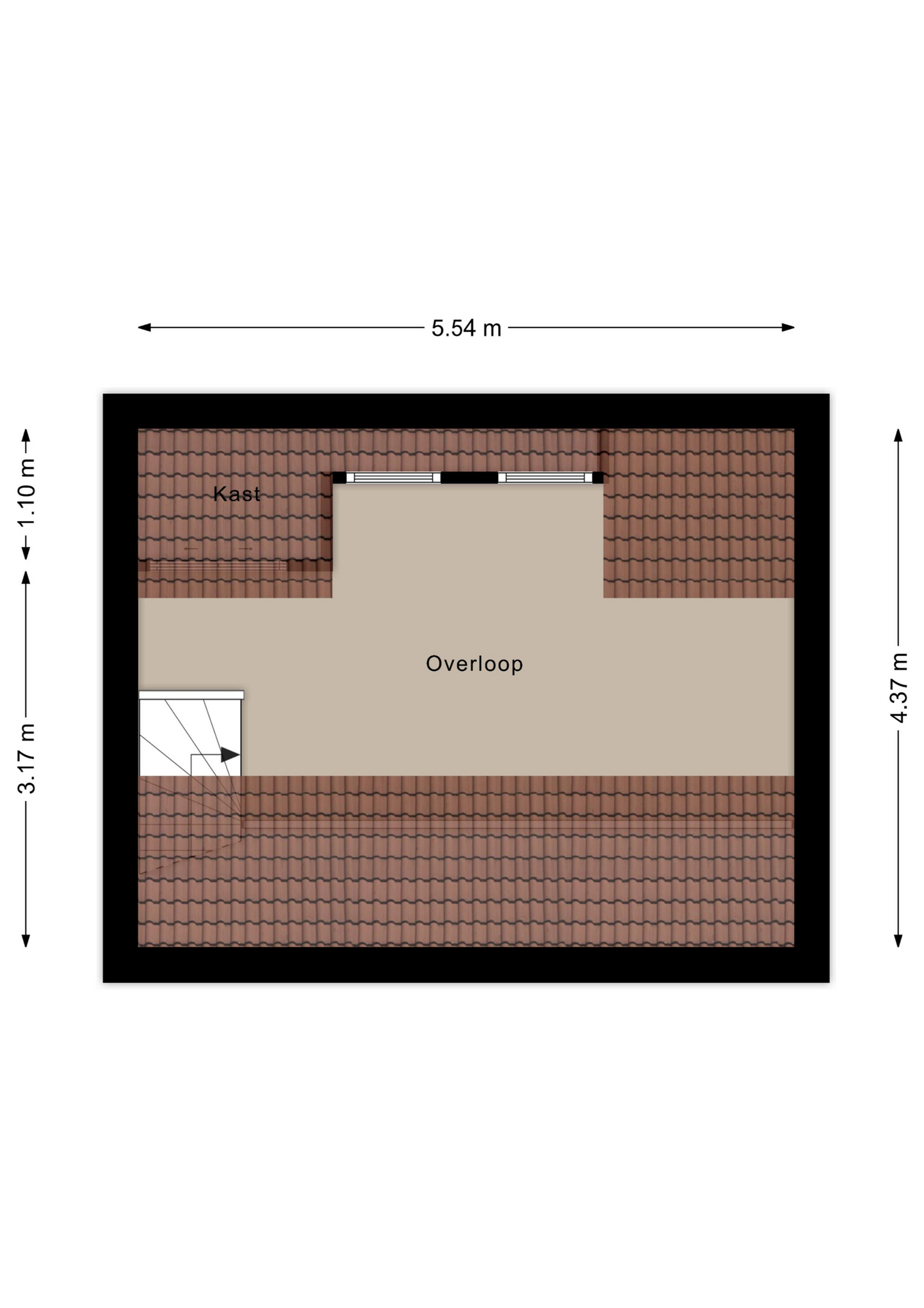 Plattegrond derde verdieping