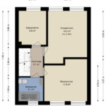 Plattegrond eerste verdieping