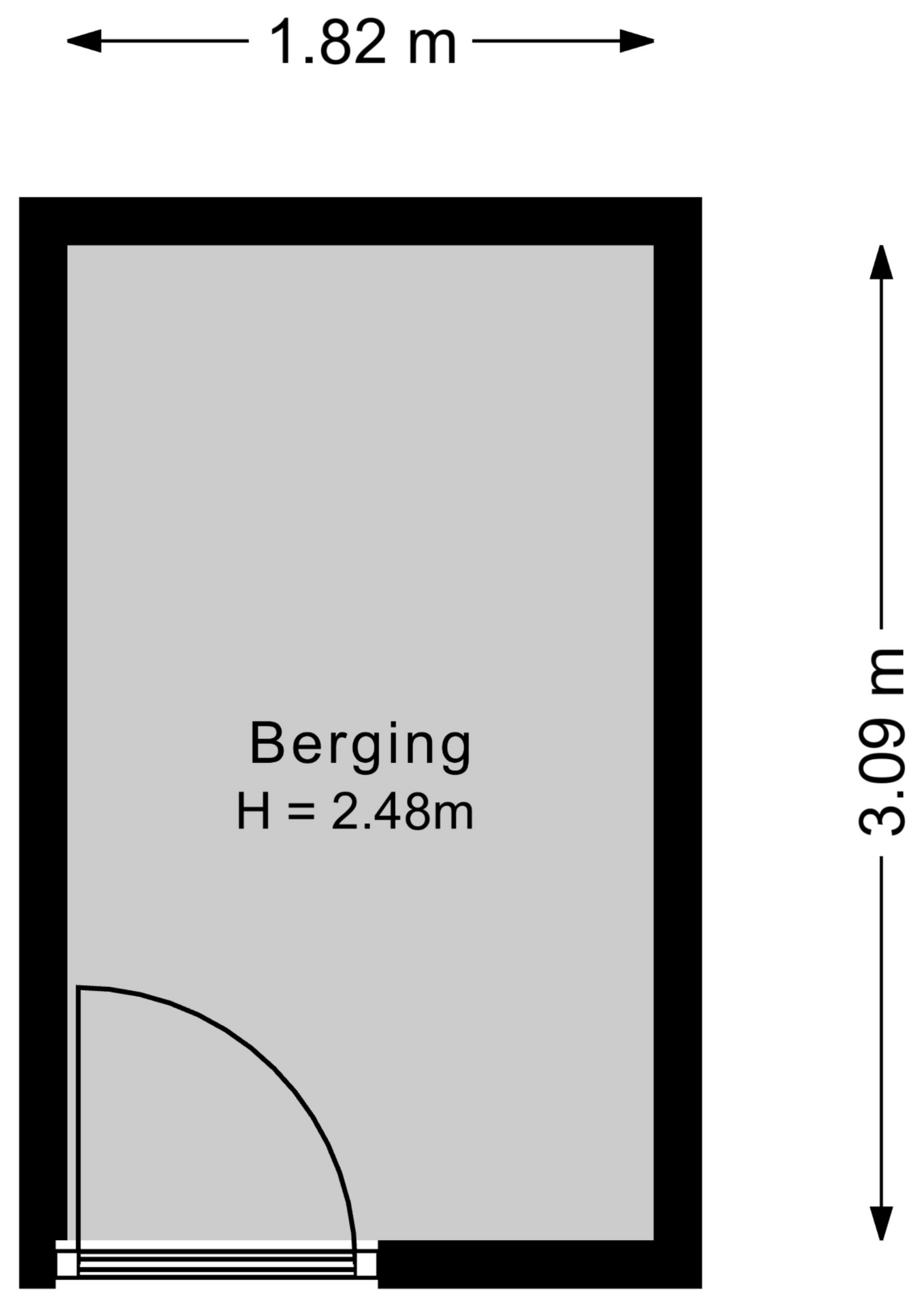 plattegrond berging