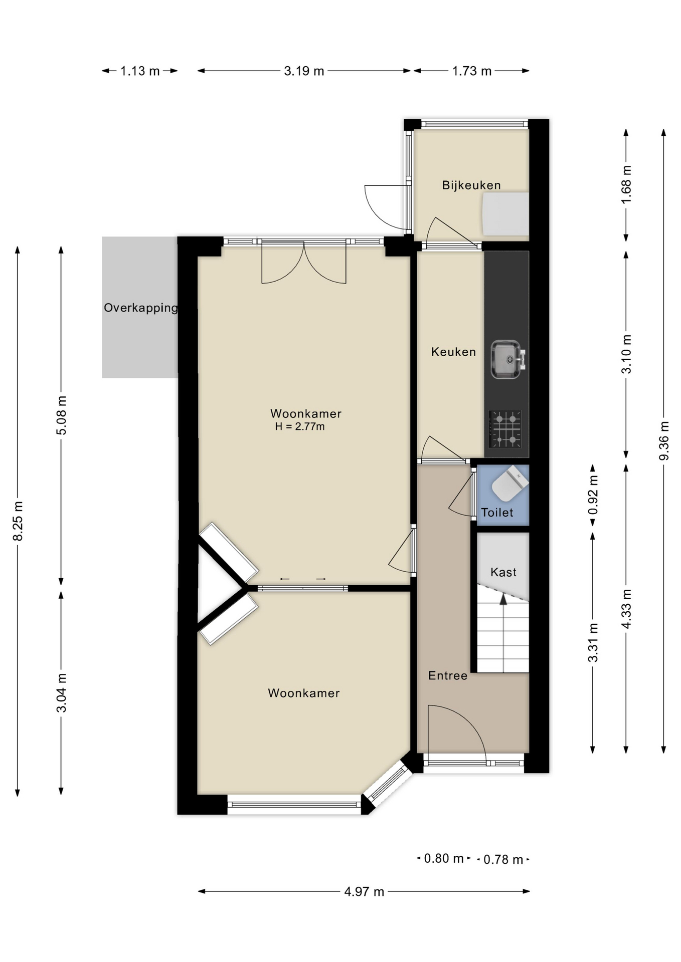 Plattegrond begane grond