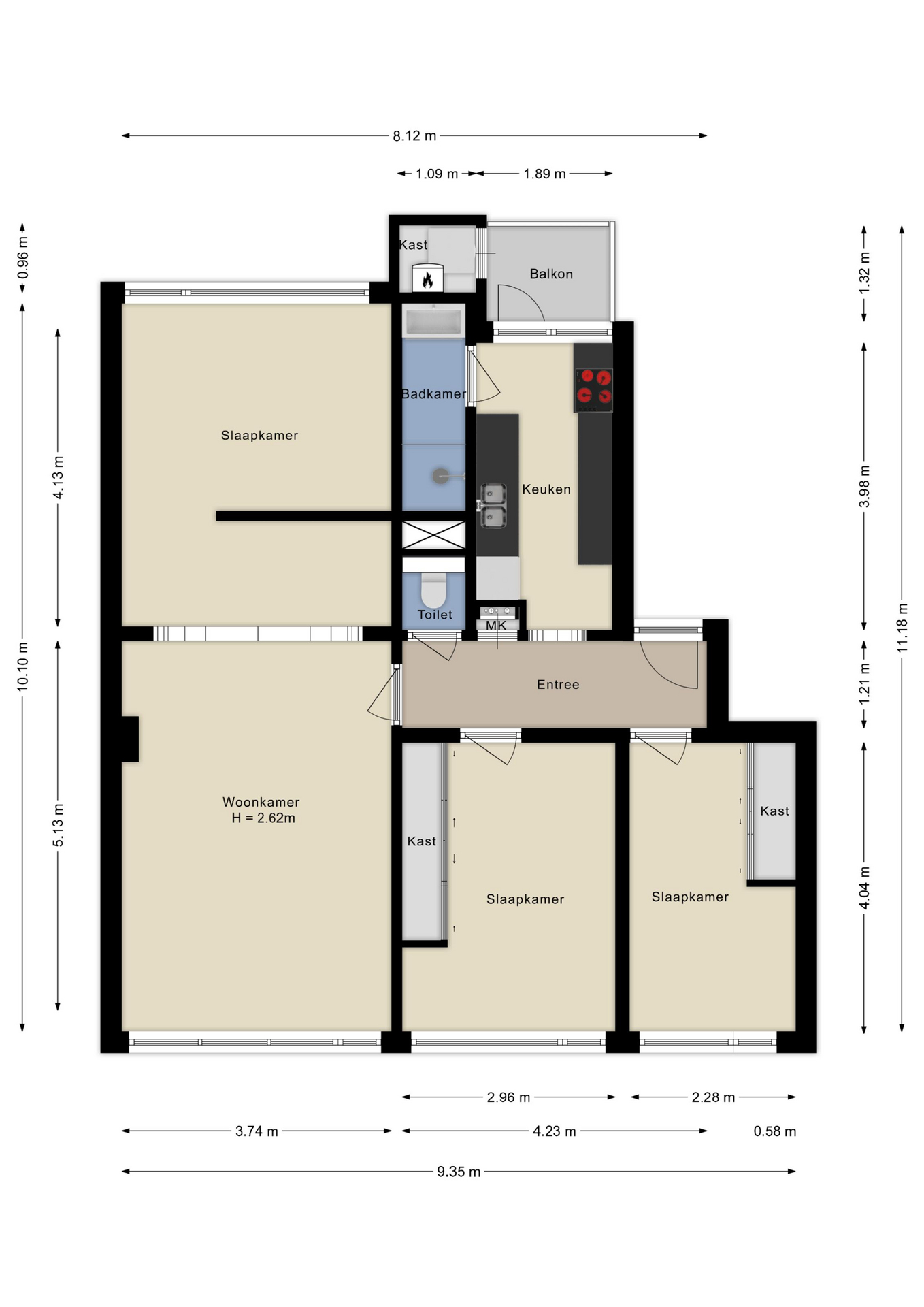 plattegrond van Eysingalaan 157