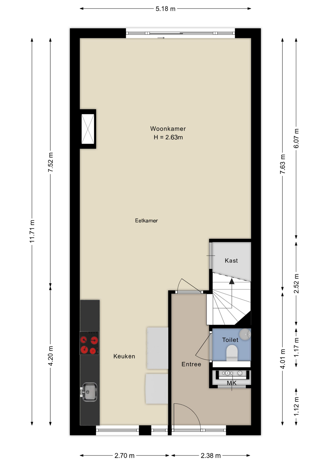 Plattegrond begane grond