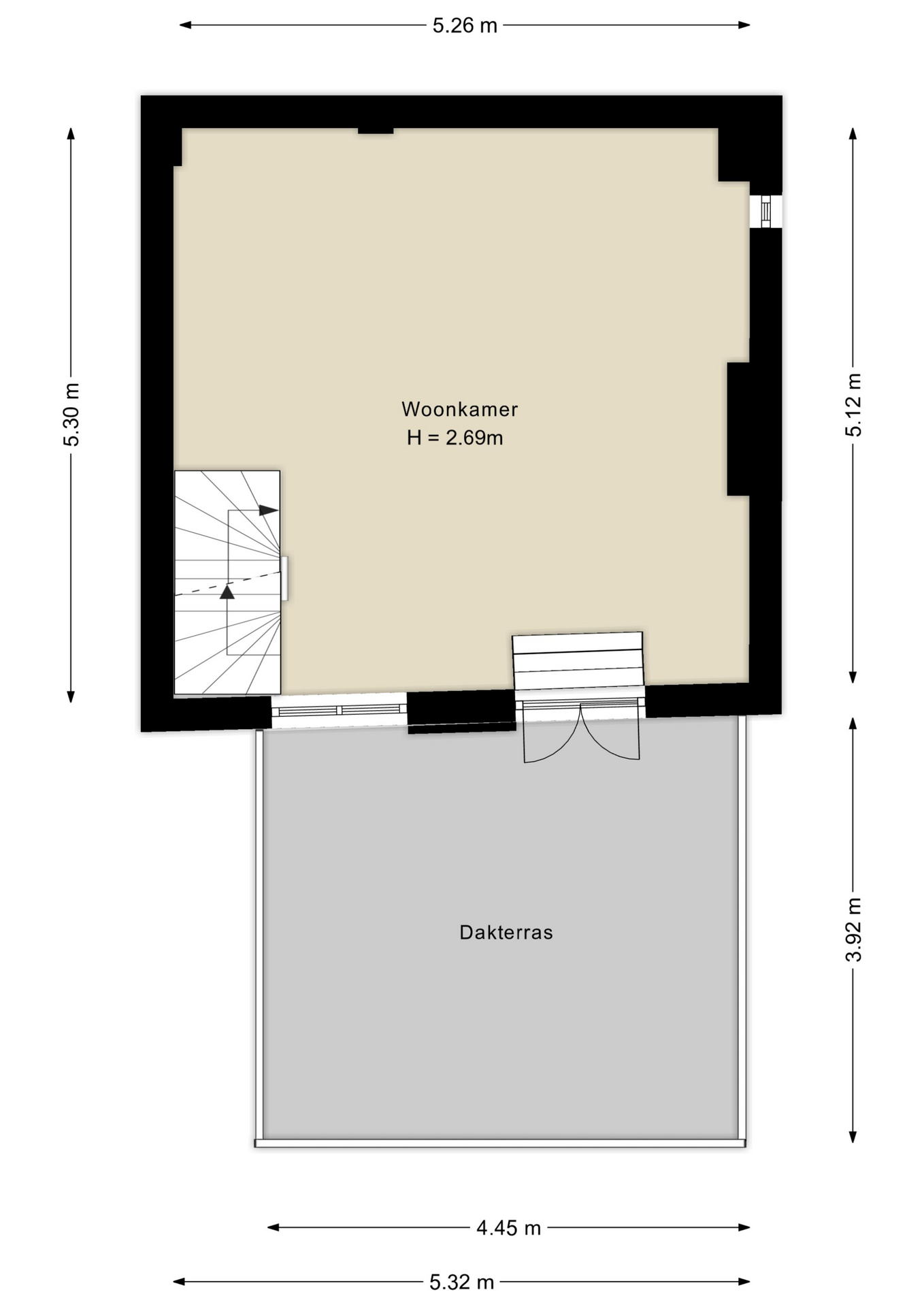Plattegrond tweede verdieping