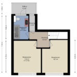 Plattegrond eertse verdieping
