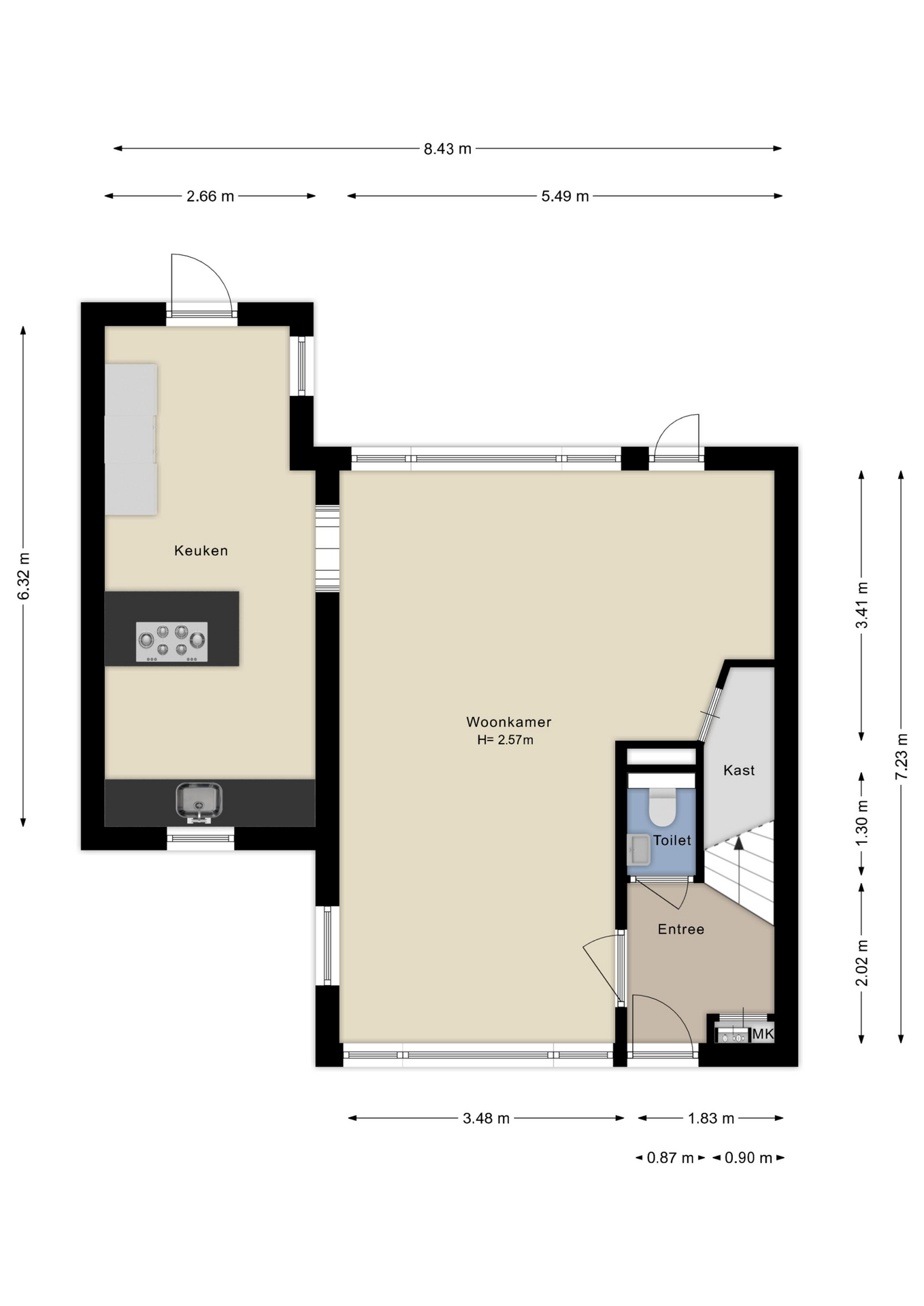 Plattegrond begane grond