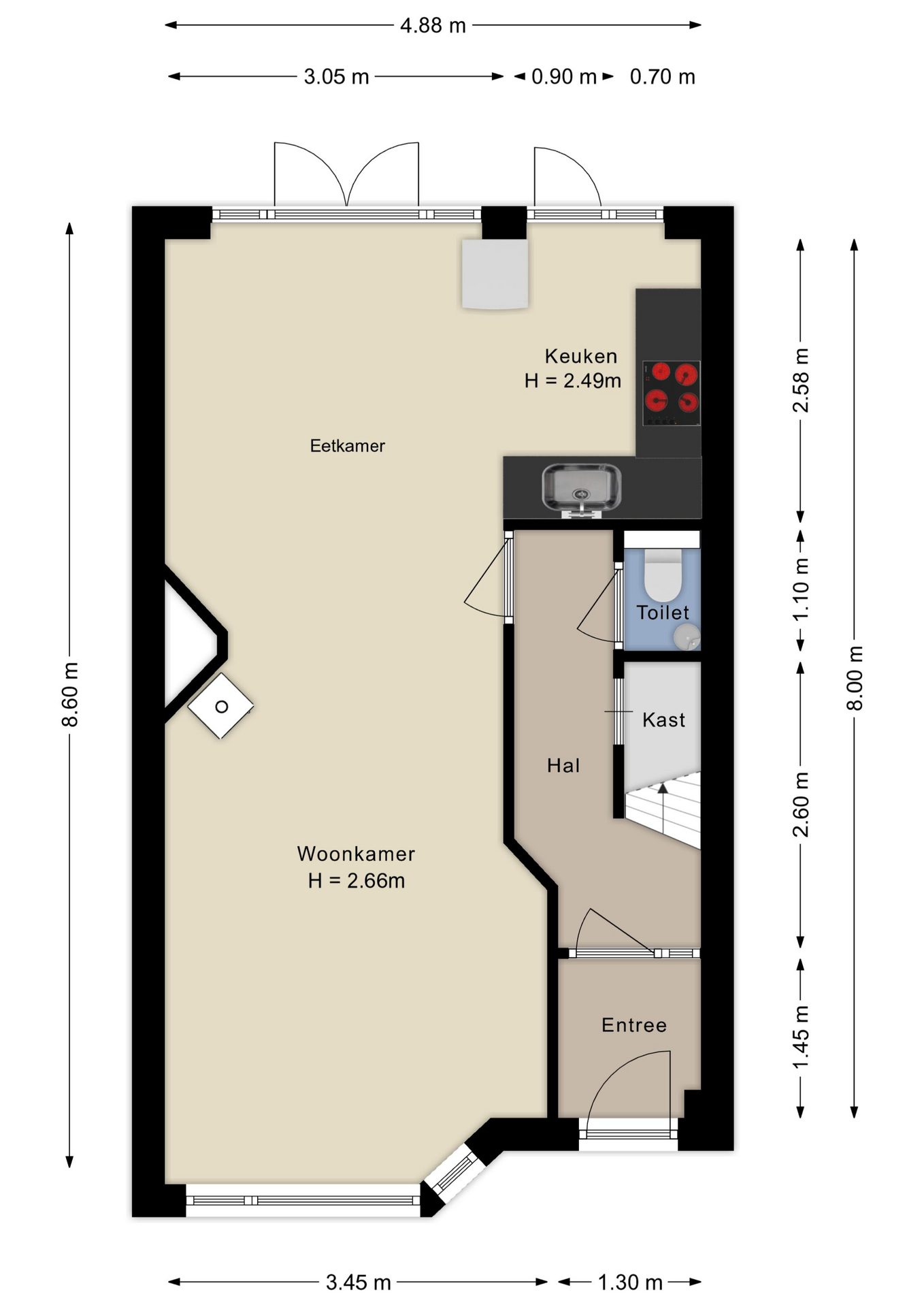 plattegrond begane grond