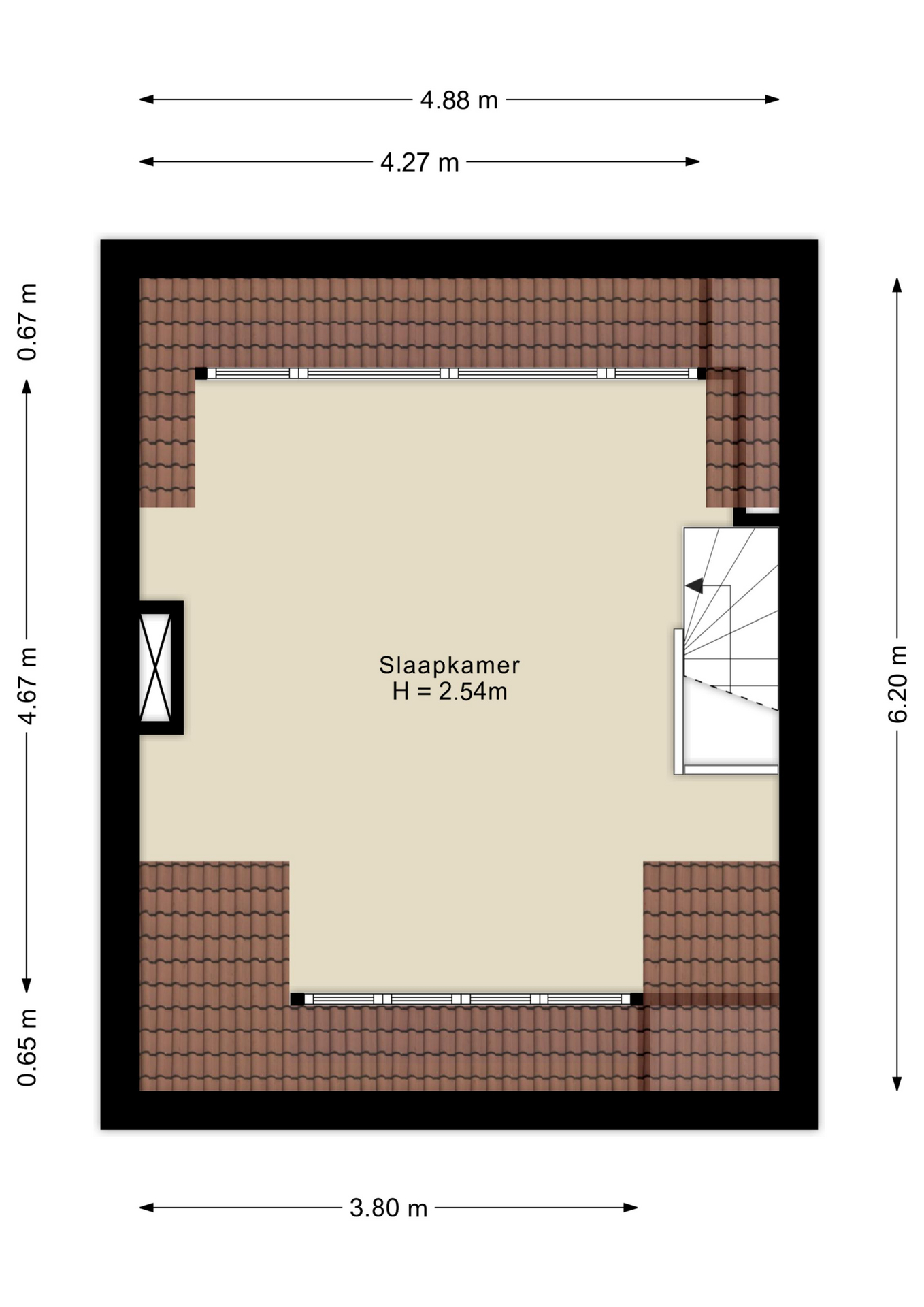 Plattegrond tweede verdieping