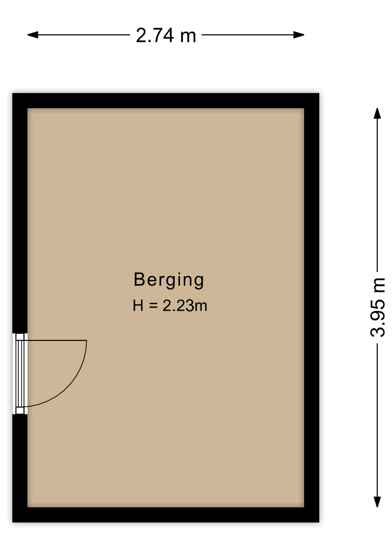 Plattegrond berging