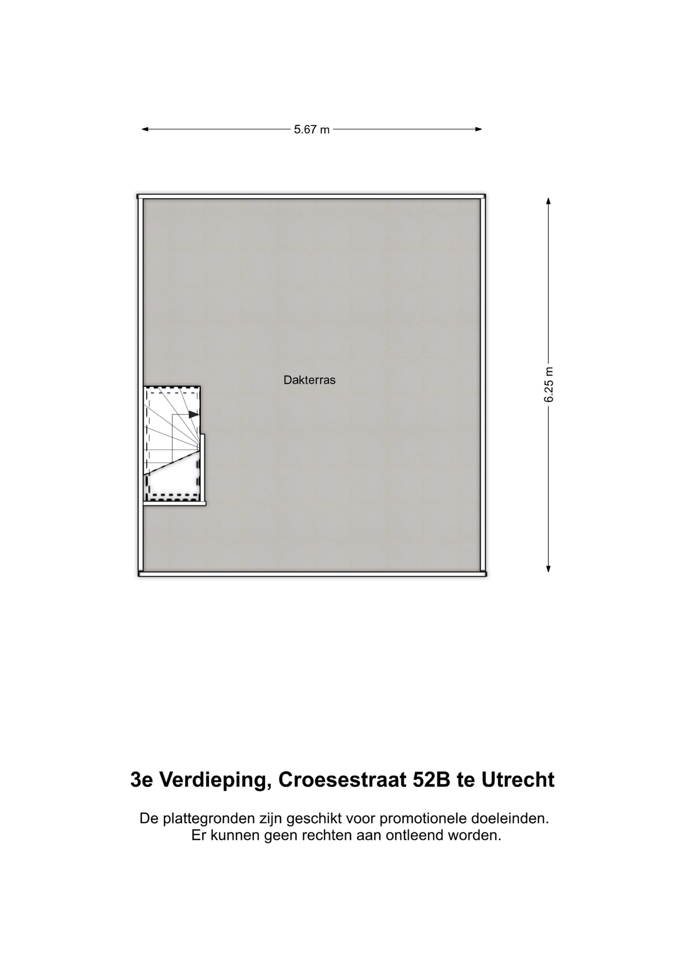 Plattegrond dakterras